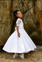 Load image into Gallery viewer, Paula&#39;s Communion Girls White Communion Dress:- PJ92
