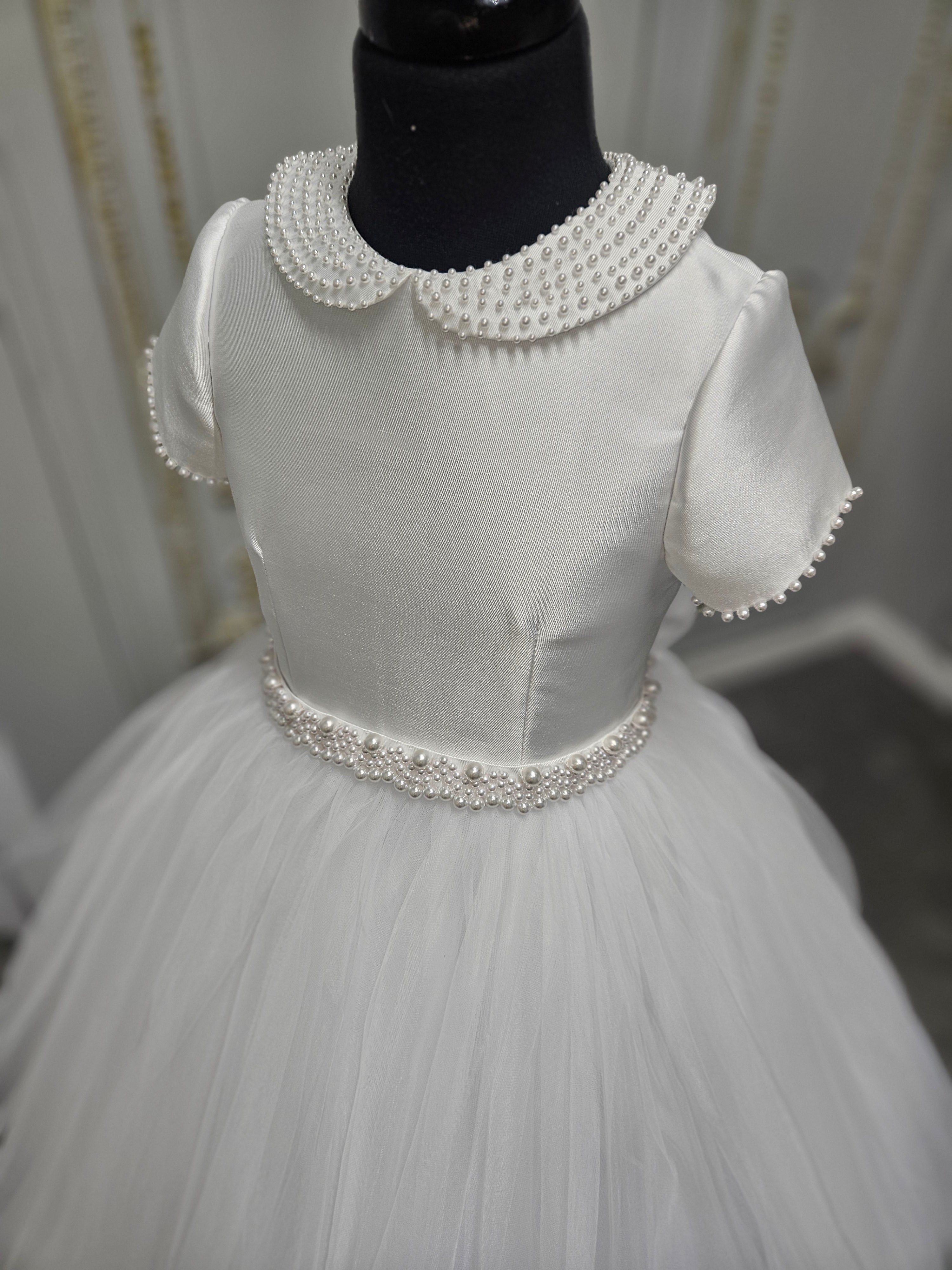 COMMUNION DRESS Isabella Girls White Communion Dress IS26384 EXCLUSIVE TO KINDLE