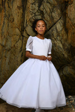 Load image into Gallery viewer, Paula&#39;s Communion Girls White Communion Dress:- PJ94
