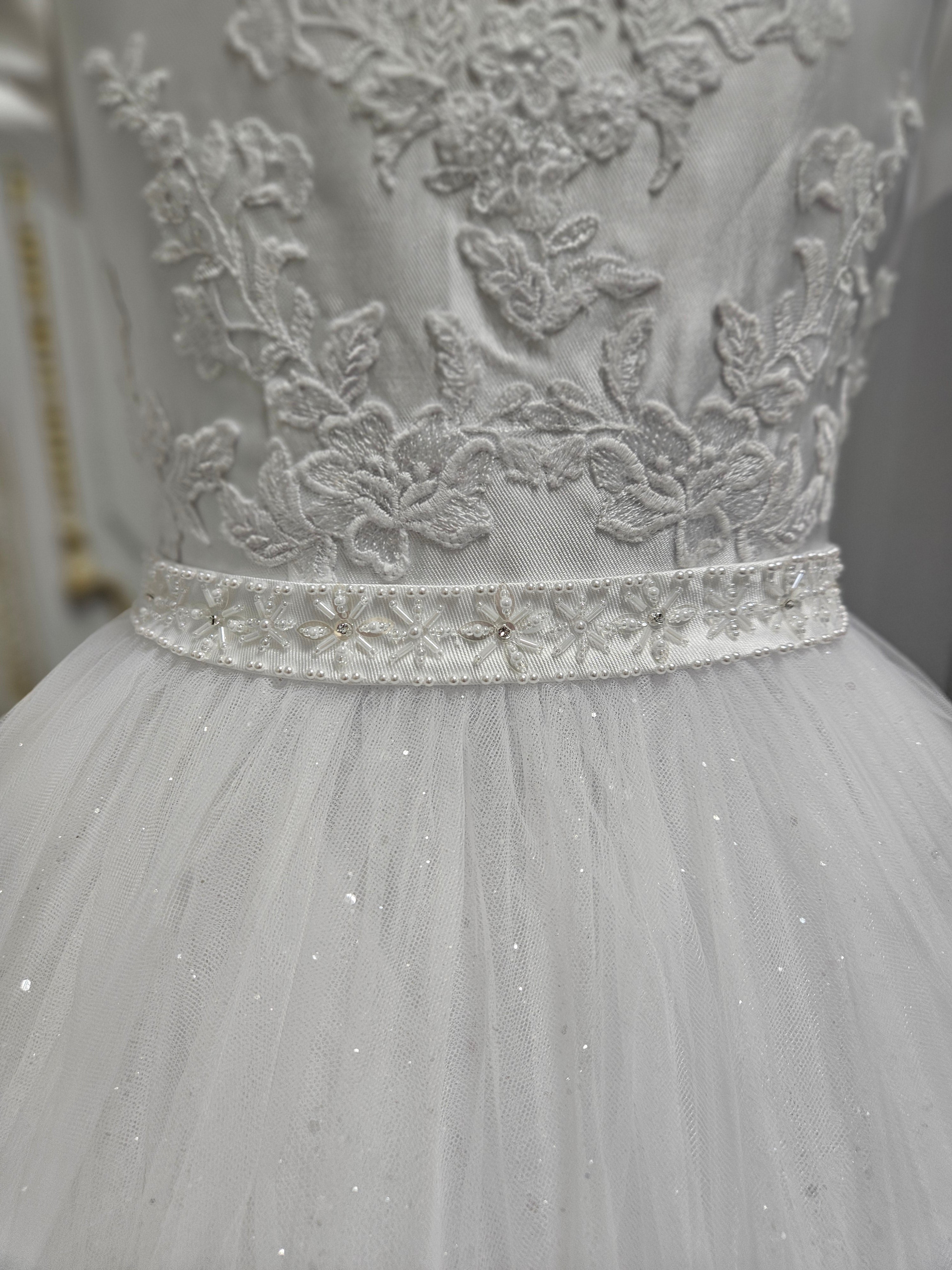 COMMUNION DRESS Isabella Girls White Communion Dress IS26394 EXCLUSIVE TO KINDLE