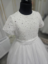 Load image into Gallery viewer, SALE COMMUNION DRESS Little People Girls White Communion Dress:- Reitlin Age 6 &amp; 9

