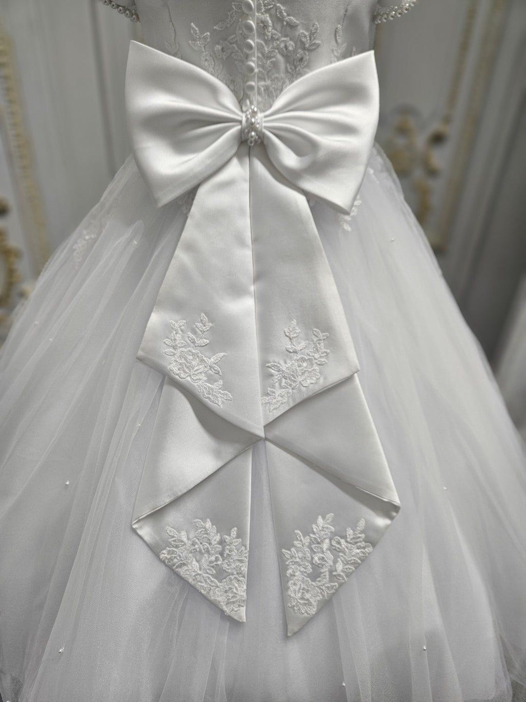COMMUNION DRESS Isabella Girls White Communion Dress IS26392 EXCLUSIVE TO KINDLE