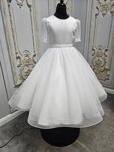 KINDLE EXCLUSIVE Girls White Communion Dress:- PJ106