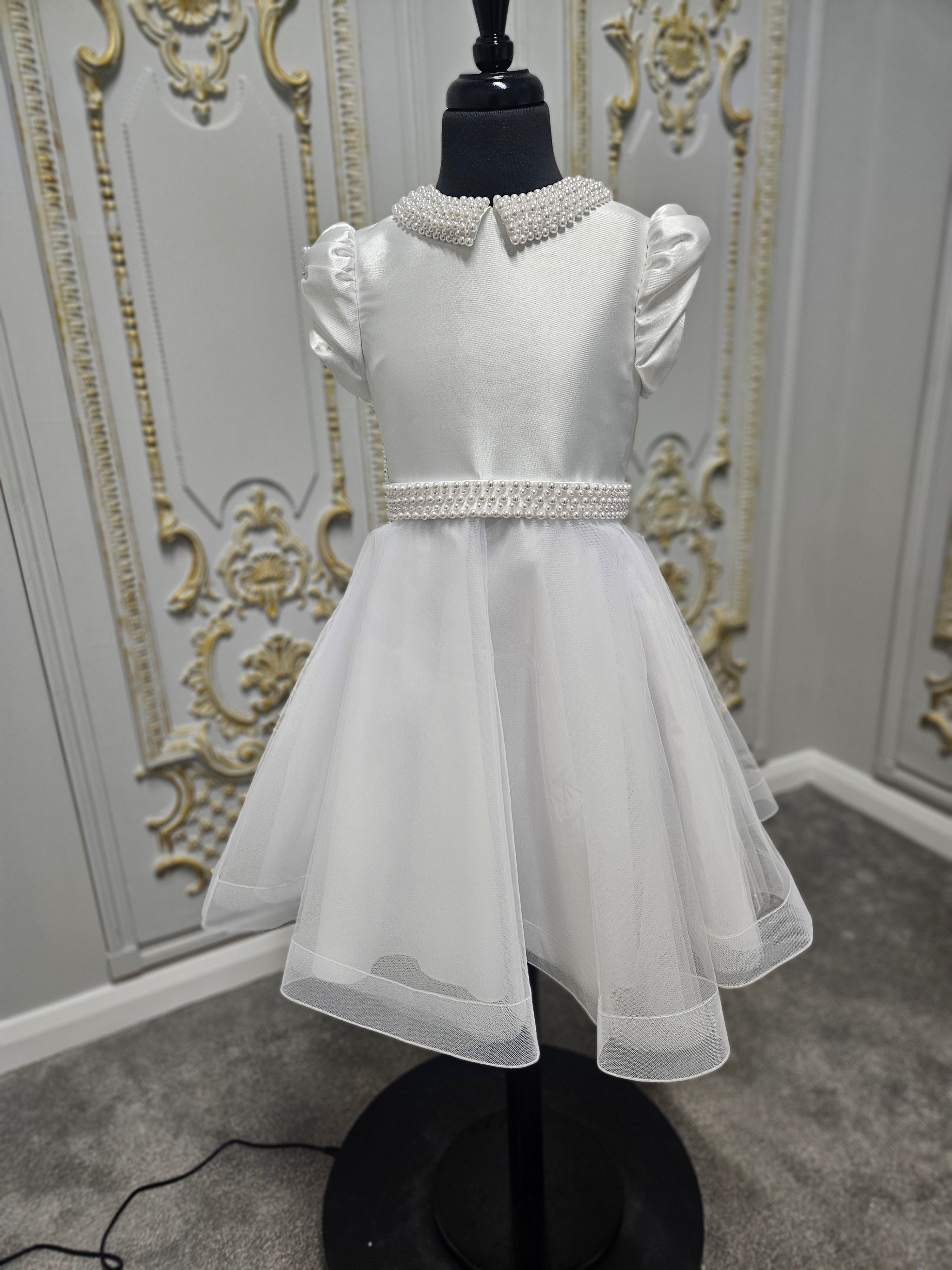 KOKO Girls White Communion Dress:- KO26510