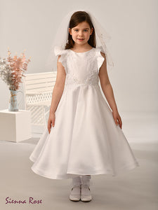 SALE COMMUNION DRESS Sienna Rose By Sweetie Pie Girls White Communion Dress:- SR719 AGE 6, 7, 8 & 9