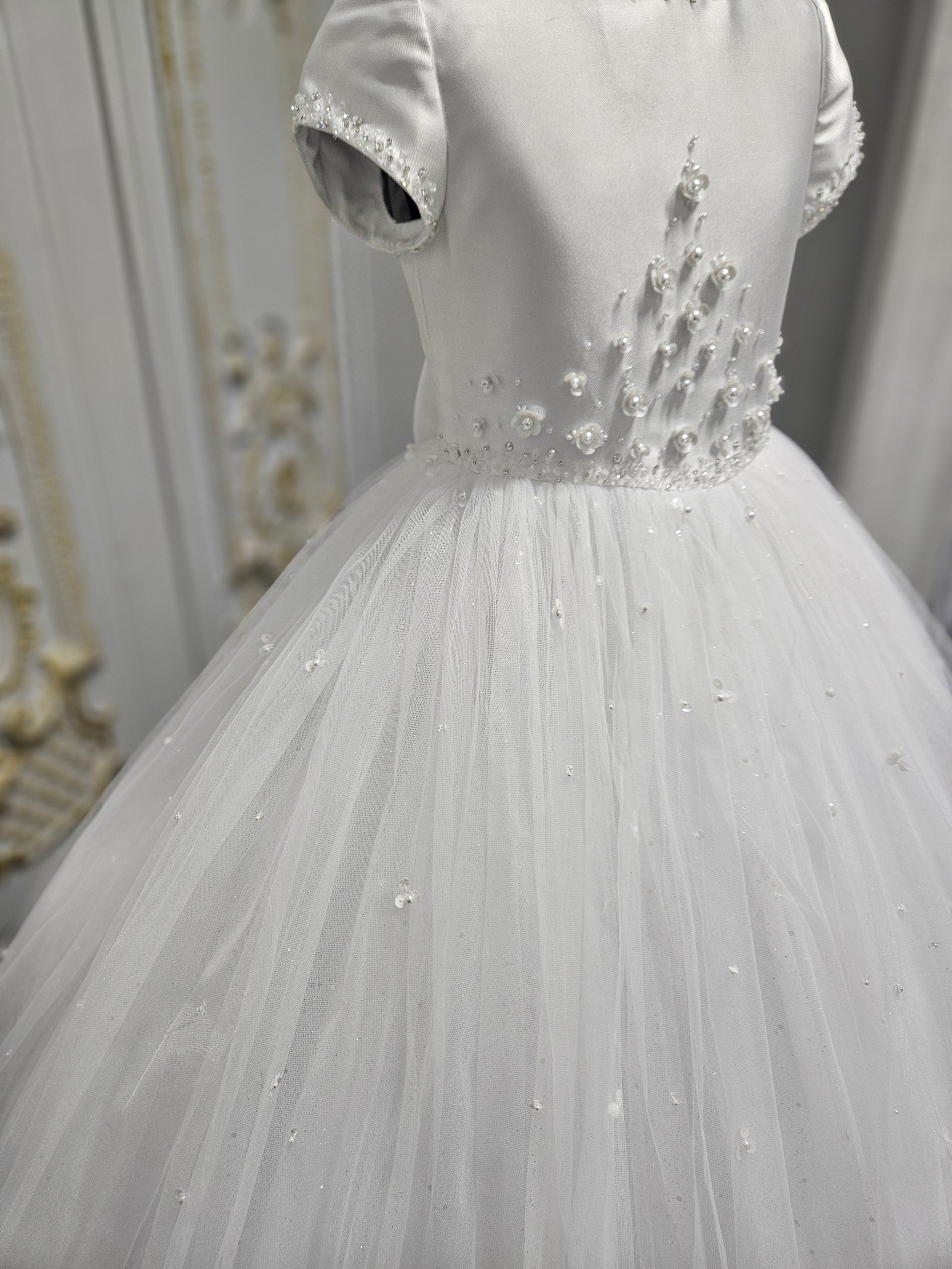 COMMUNION DRESS Isabella Girls White Communion Dress IS26386 EXCLUSIVE TO KINDLE