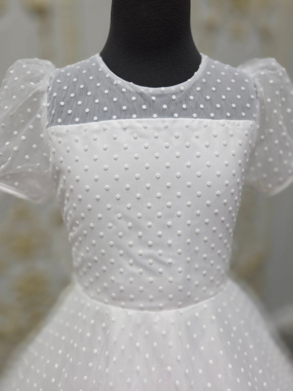 KINDLE EXCLUSIVE Sweetie Pie Girls White Communion Dress:- S- KD-01