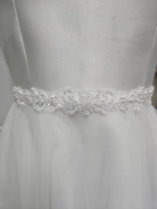 SALE COMMUNION DRESS Isabella Girls White Communion Dress:- IS25379 Age 6