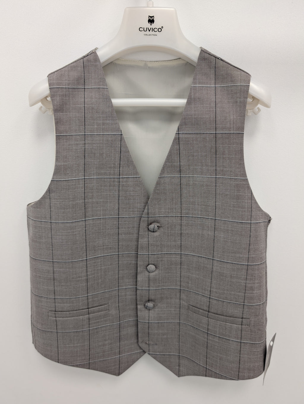 Cuvico Boys Light Brown Cheque Blazer