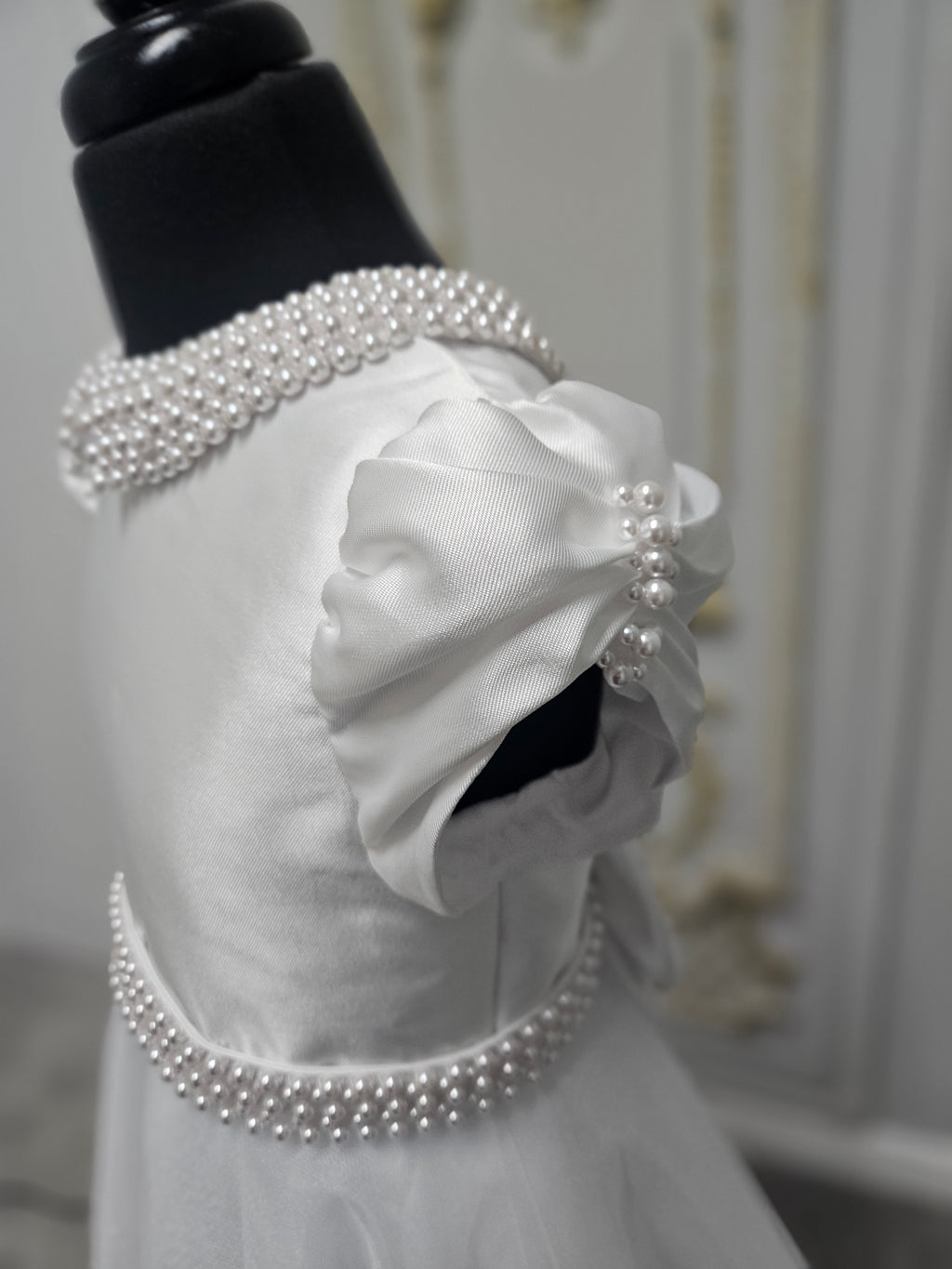 KOKO Girls White Communion Dress:- KO26510