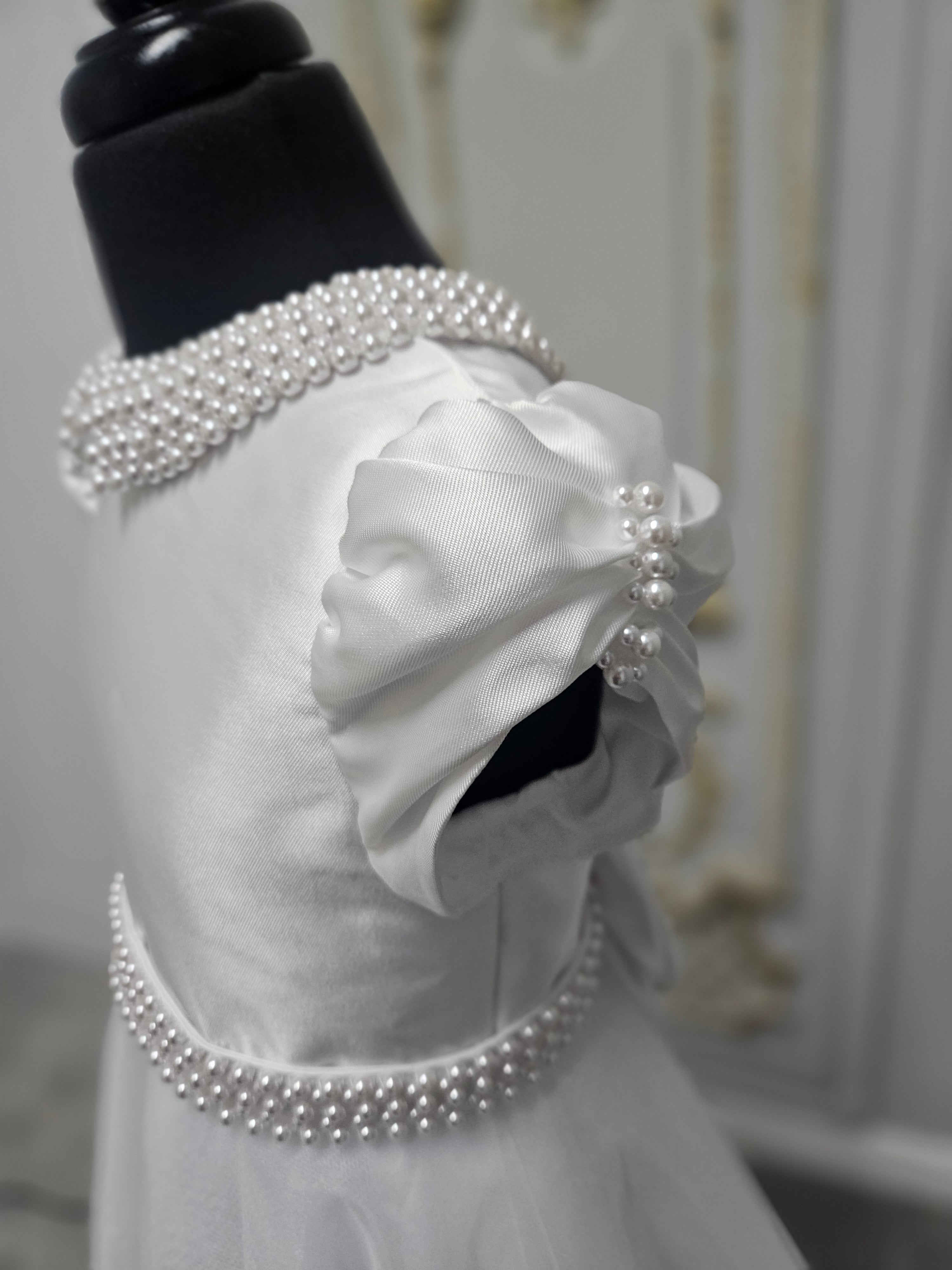 KOKO Girls White Communion Dress:- KO26510