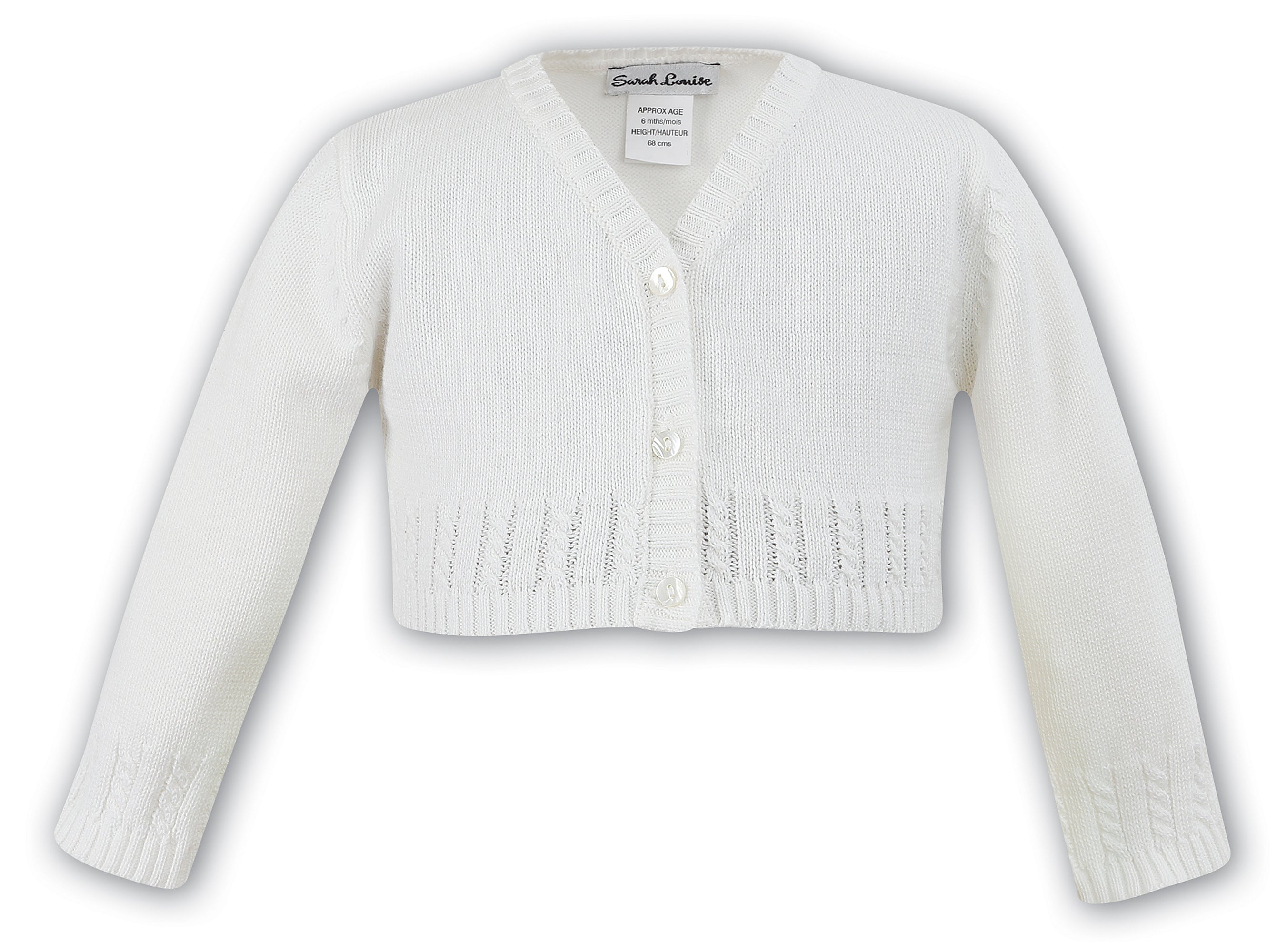 Sarah Louise Christening Cardigan - Ivory