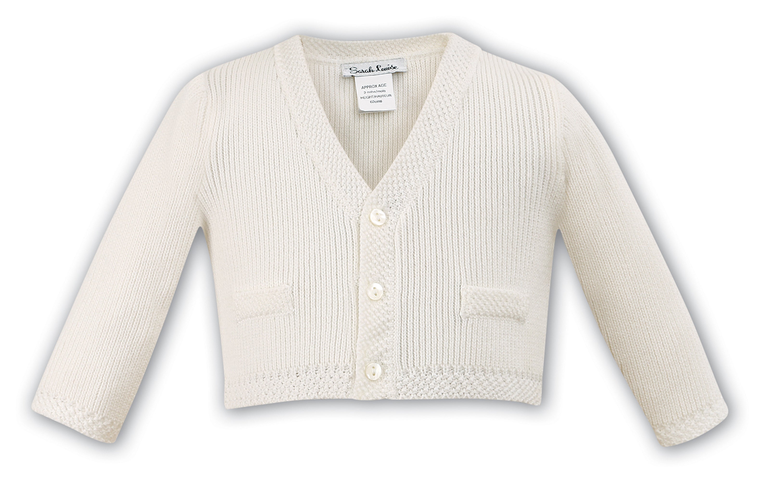 Sarah Louise Christening Cardigan - Ivory