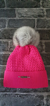 Load image into Gallery viewer, SALE Fuschia Pink POM POM Hat
