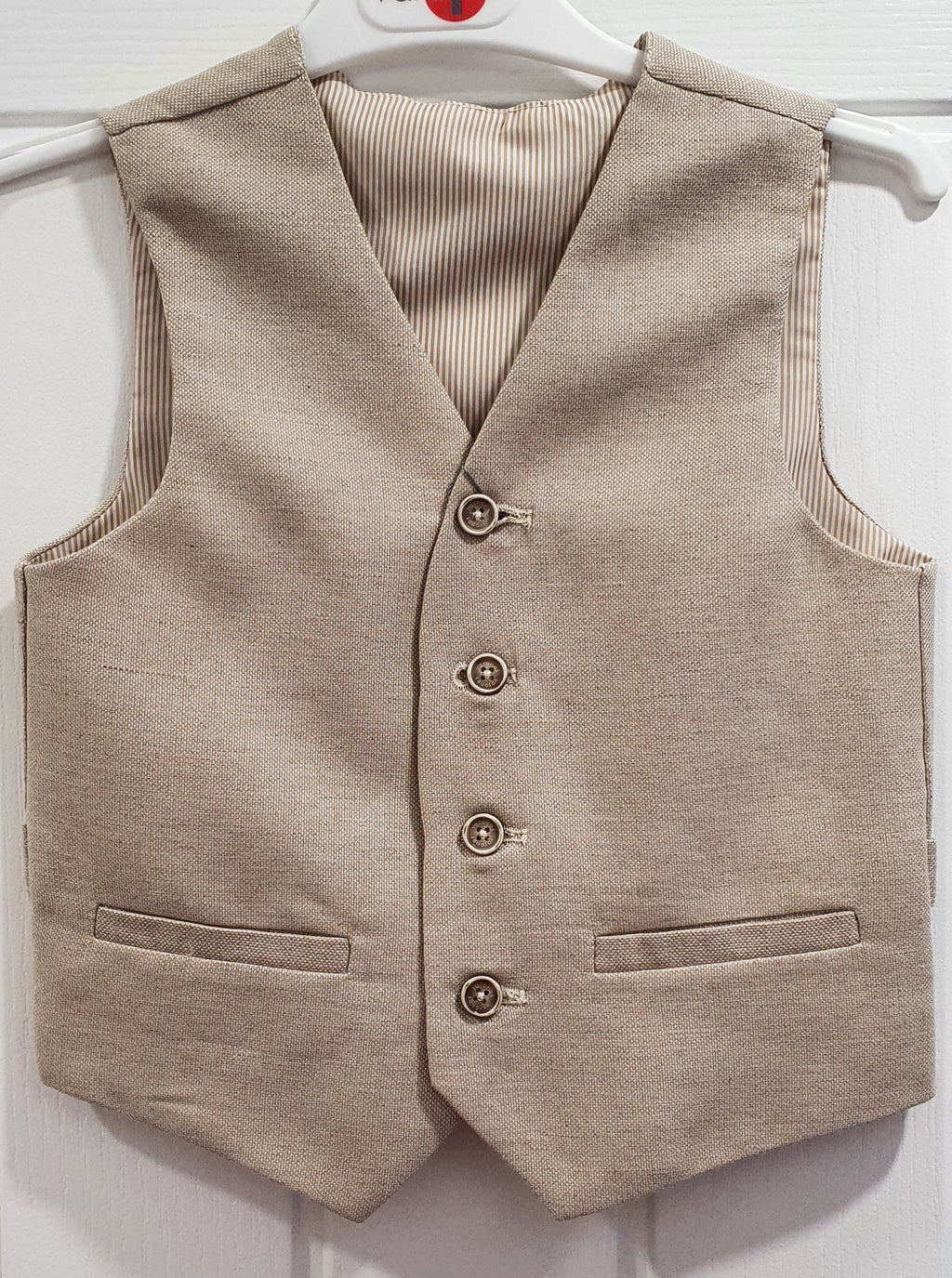 One Varones Boys Beige Waistcoat:-10-10018 51