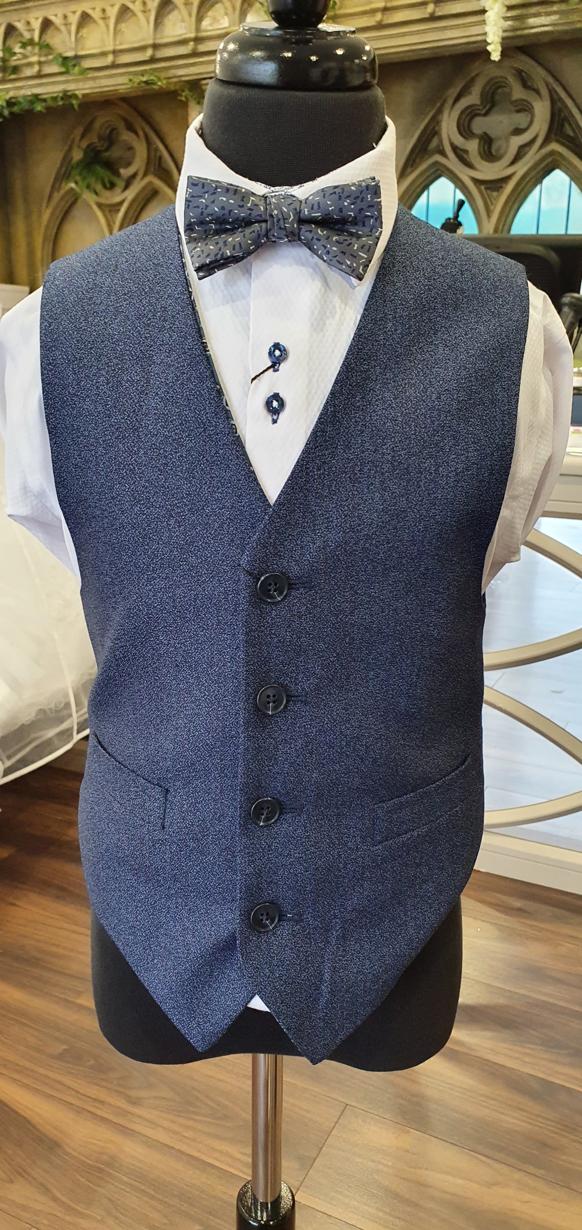 SALE 1880 Club Boys Light Navy Waistcoat:- 112 55120 29 Age 15