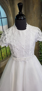 SALE COMMUNION DRESS Isabella Girls White Communion Dress IS23485 EXCLUSIVE TO KINDLE Age 9