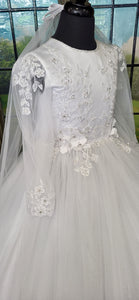 SALE COMMUNION DRESS ExclusiveTo KINDLE Rosa Bella Girls White Communion Dress:- Kate