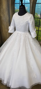 SALE COMMUNION DRESS ExclusiveTo KINDLE Rosa Bella Girls White Communion Dress:- Sophie