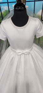 ExclusiveTo KINDLE Rosa Bella Girls White Communion Dress:- Megan