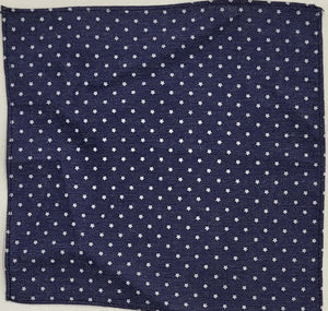 SALE One Varones Boys Pocket Square:- Navy With With Stars