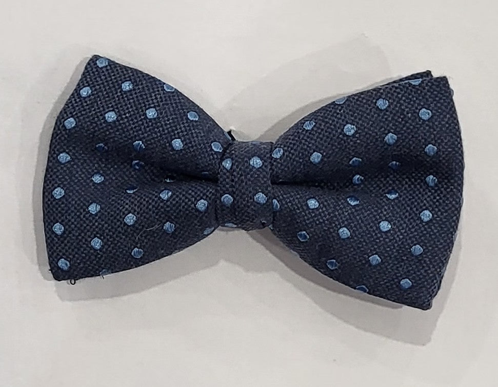 SALE One Varones Boys Bow Tie With Pale Blue Spot