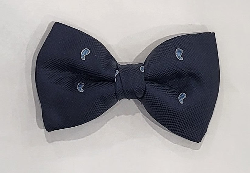 SALE One Varones Boys Navy Bow Tie With Swirl Motif