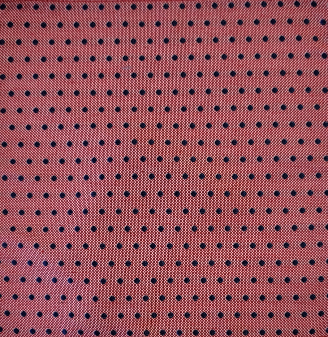 SALE One Varones Boys Pink Pocket Square With Navy Spot
