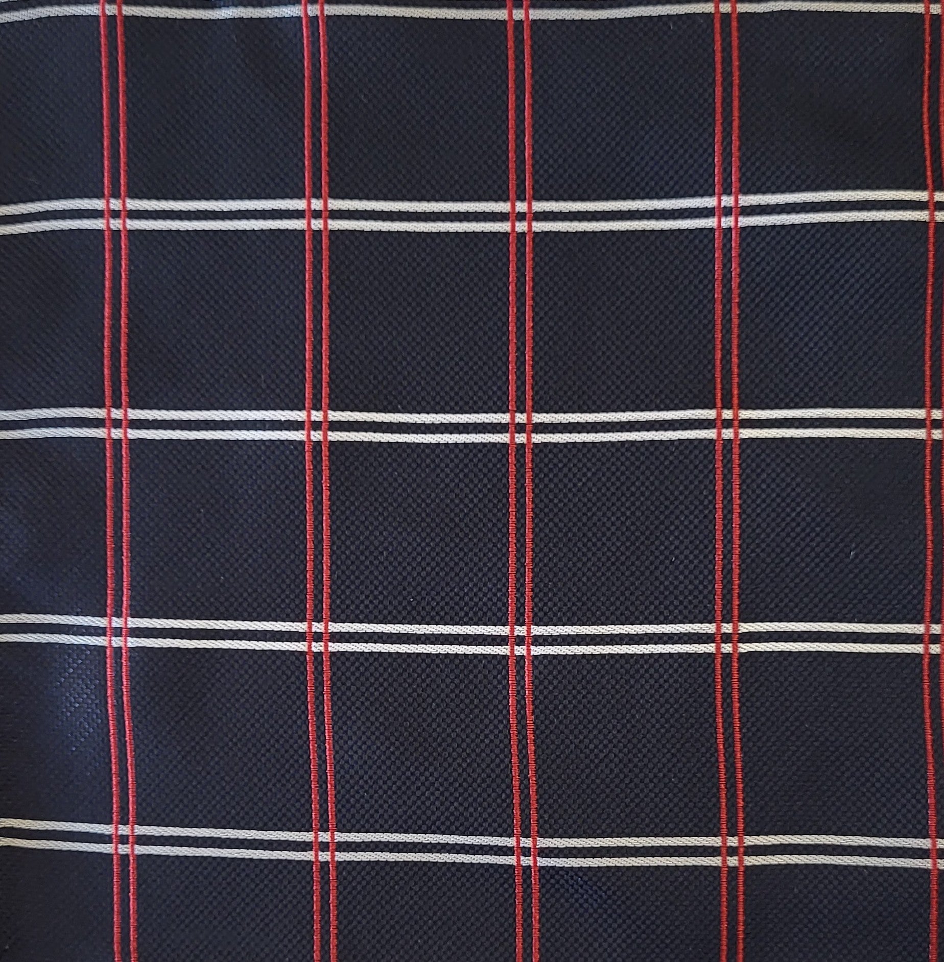 SALE One Varones Boys Check Navy & Red Pocket Square