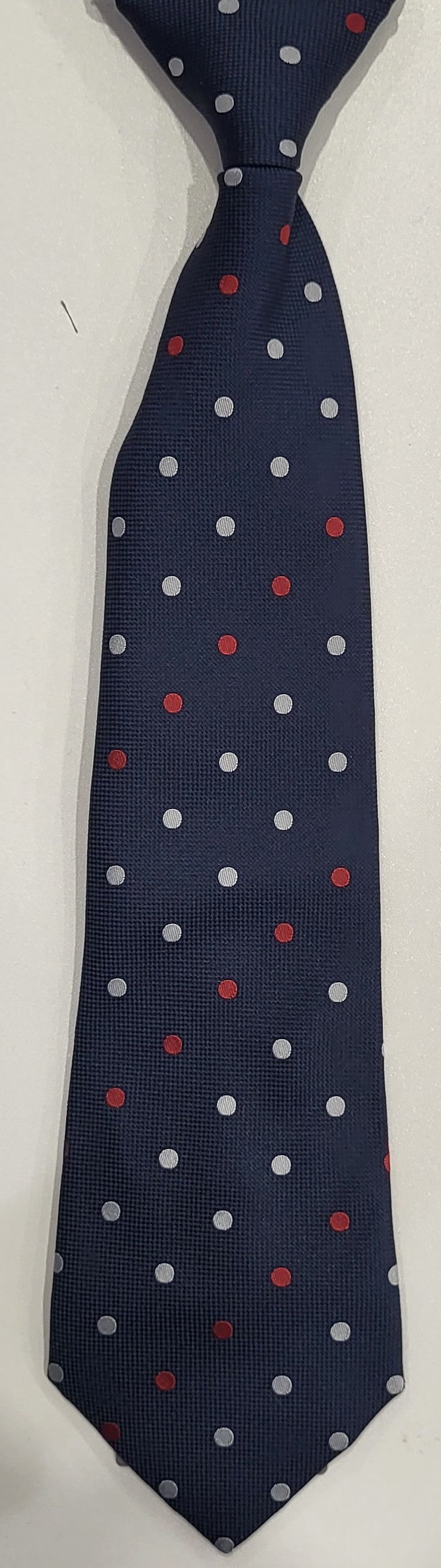 SALE One Varones Boys Navy Polka Dot Tie