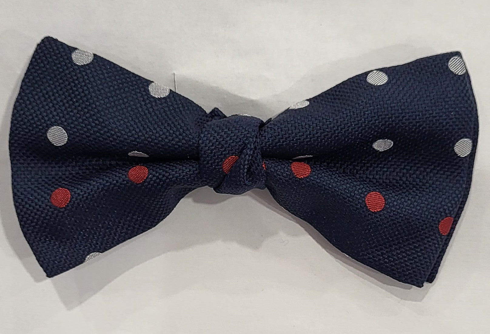 SALE One Varones Boys Navy Polka Dot Bow Tie