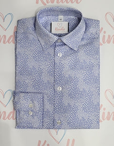 KINDLE PD Pale Blue Floral Shirt