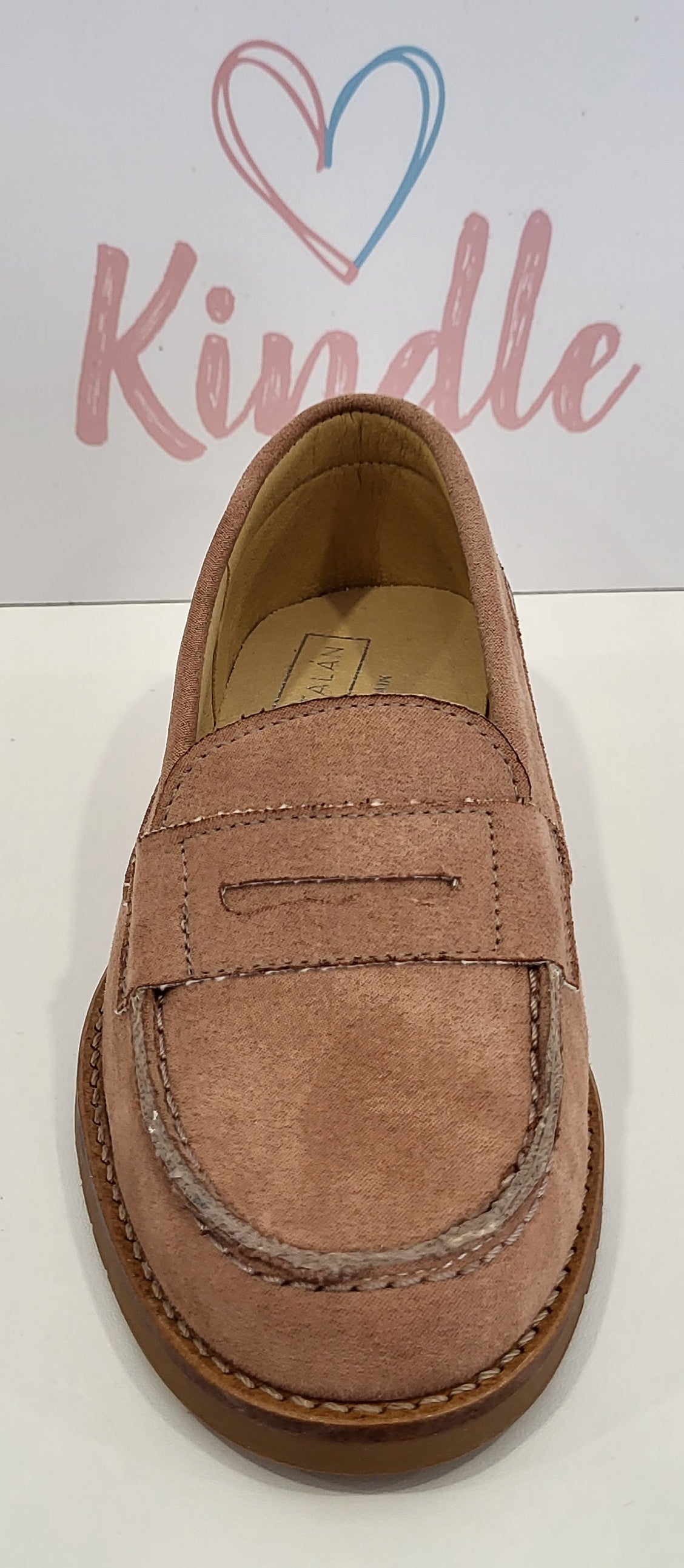 SALE KINDLE Boys Shoes:- Tan Suede Loafer