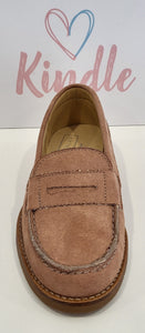 KINDLE Boys Shoes:- Tan Suede Loafer