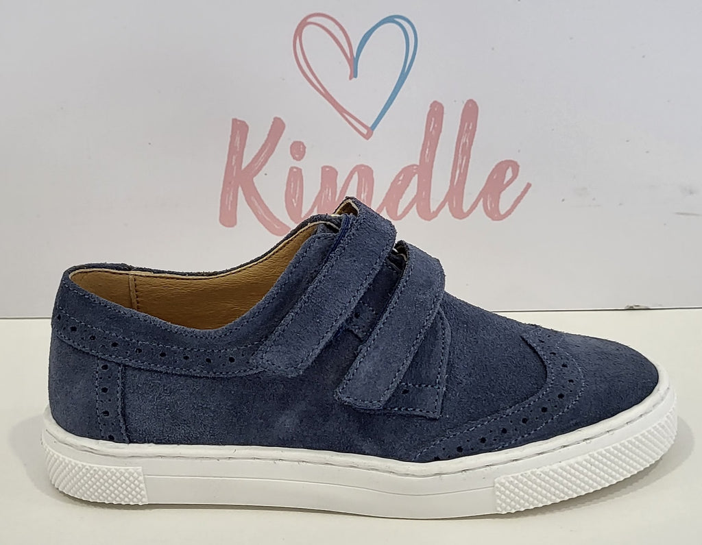 SALE KINDLE Boys Shoes:- Dark Blue Velcro Strap