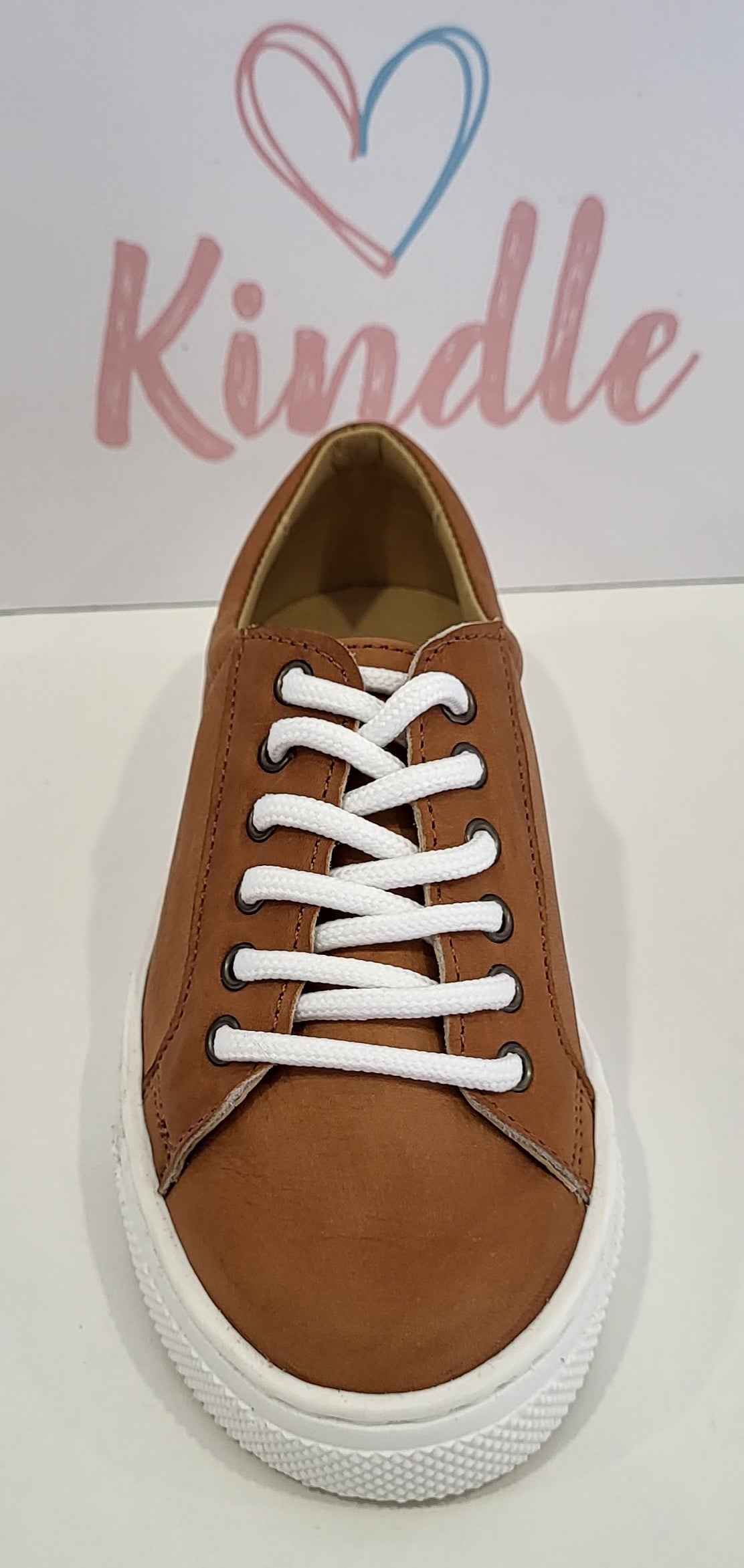 SALE KINDLE Boys Shoes:- Tan Leather Lace Ups