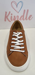KINDLE Boys Shoes:- Tan Leather Lace Ups