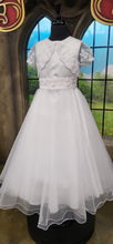 Load image into Gallery viewer, Isabella Girls White Communion Dress:- 83GO3324
