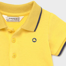 Load image into Gallery viewer, SUMMER SALE Mayoral Boys Short sleeved basic polo shirt for newborn boy LAST ONE AGE 12MTHS
