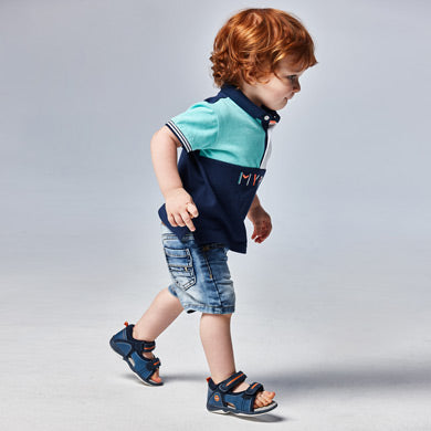 SUMMER SALE Mayoral Boys ECOFRIENDS soft denim cotton shorts for baby boy Age 6mths and 9mths