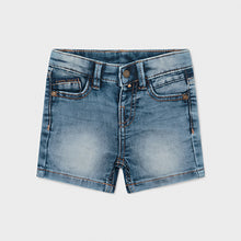 Load image into Gallery viewer, SUMMER SALE Mayoral Boys ECOFRIENDS soft denim cotton shorts for baby boy Age 6mths, 9mths and 18mths
