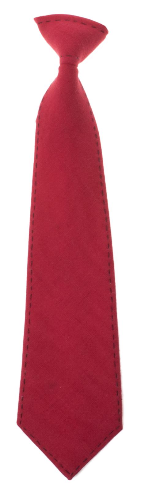SALE One Varones Boys Red Tie With Navy Stitching