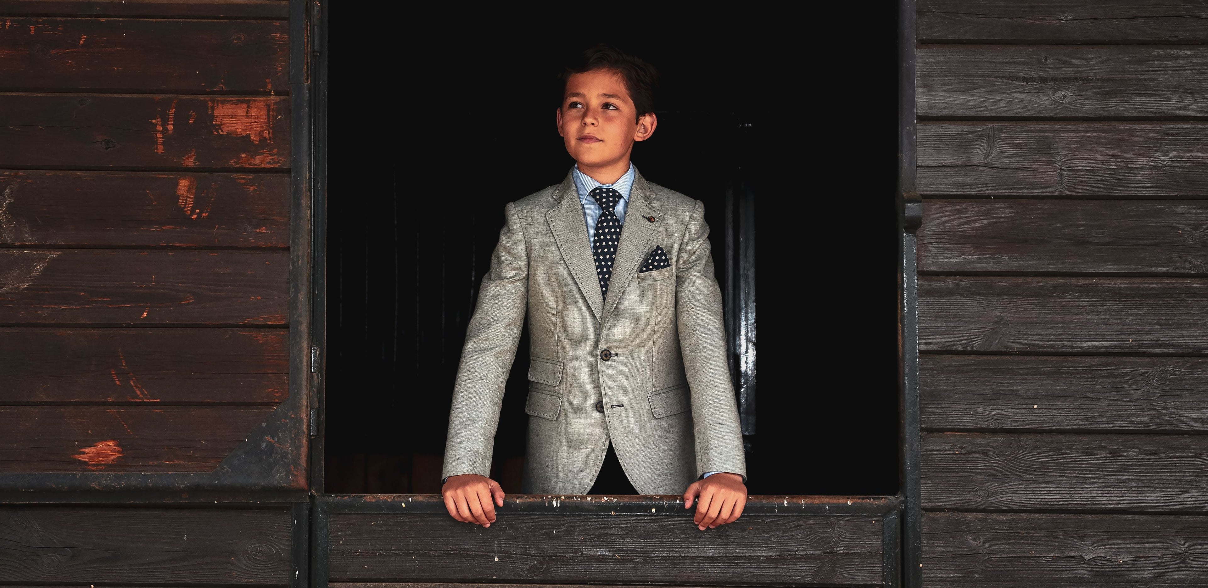 One Varones Boys Moss Green Blazer:- 10-0406984