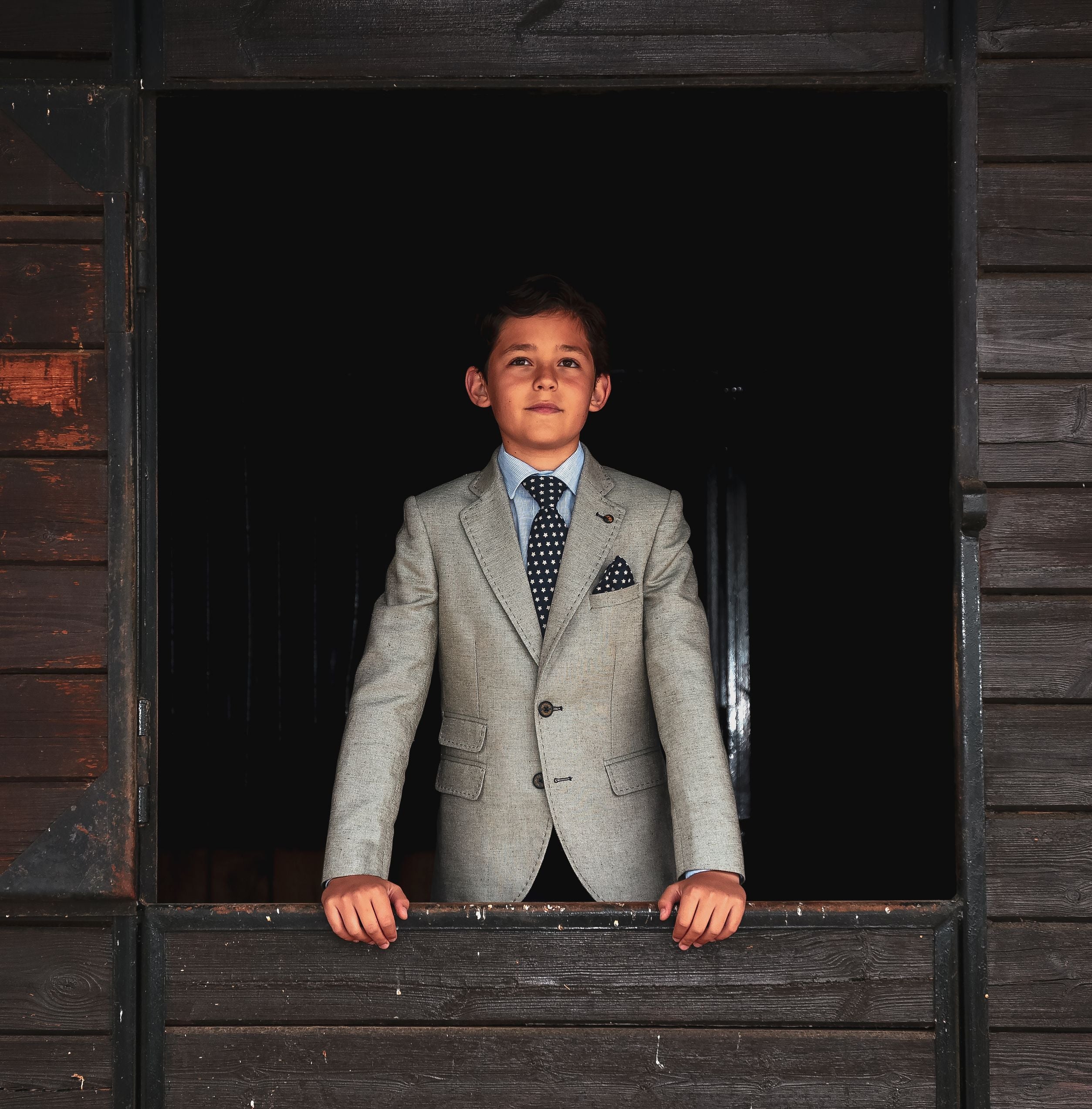 One Varones Boys Moss Green Blazer:- 10-0406984