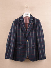 Load image into Gallery viewer, One Varones Navy Blazer With Red &amp; White Check:- 10-04074 7940
