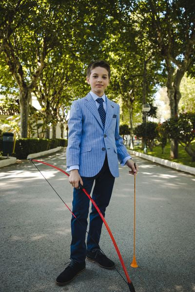 SALE One Varones Boys Blue Stripe Blazer:-10-04078 78 Age 5, 6, 7, 8, 9 & 10