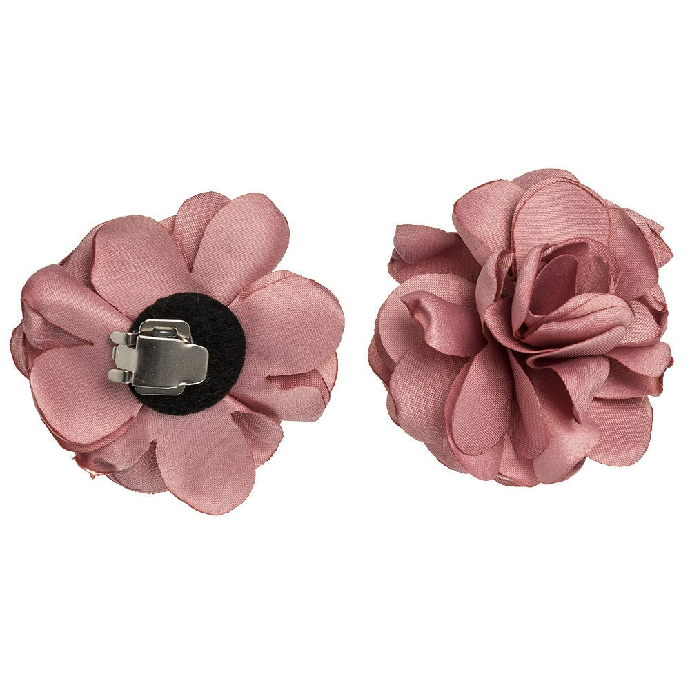 KINDLE Pack Of 2 Shoe Clips With Flower Ambar:- Pink