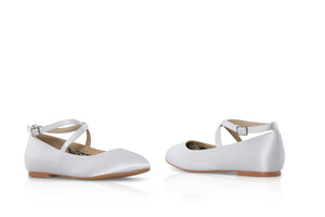 SALE Perfect Bridal White Communion Shoes:- Lena Pump