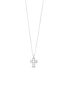 Absolute Jewellery Diamante Cross Necklace HCC103