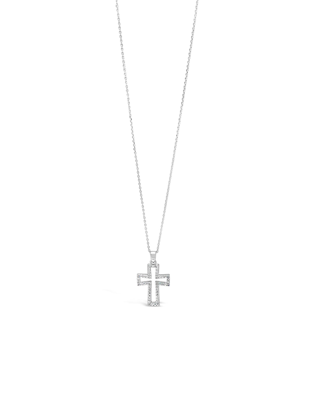 Absolute Jewellery Diamante Cross Necklace HCC103